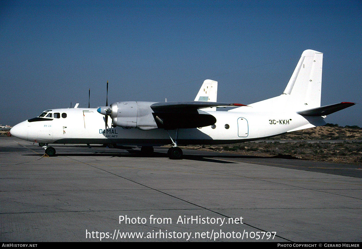 Aircraft Photo of 3C-KKH | Antonov An-24RV | Damal Airlines | AirHistory.net #105797