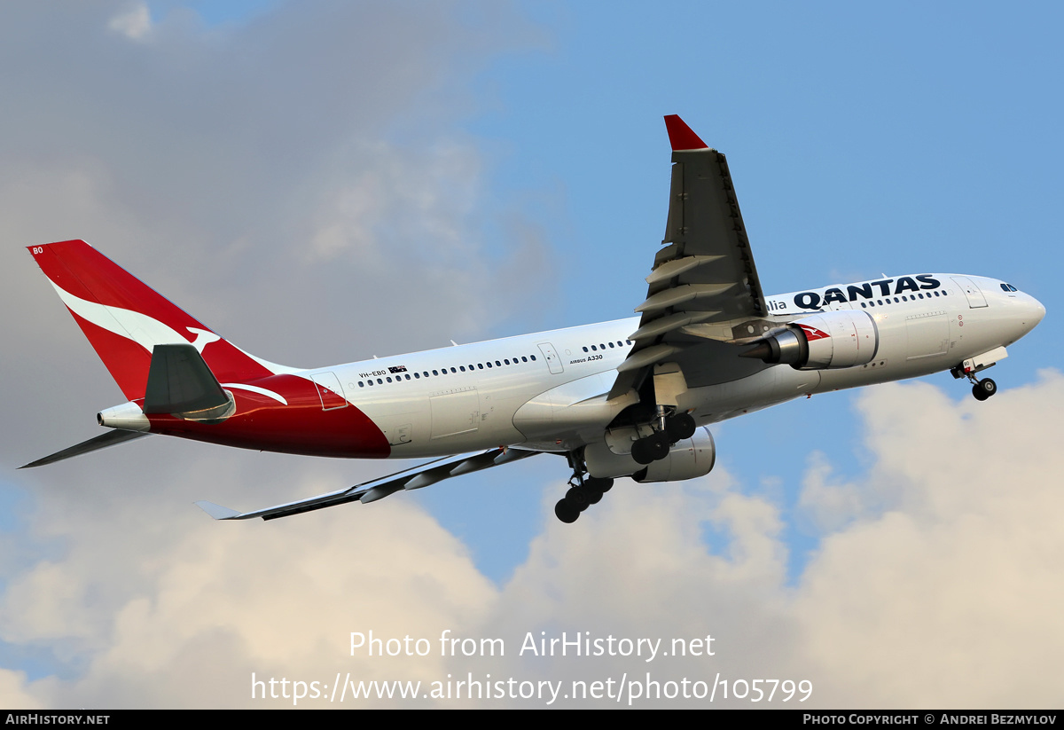 Aircraft Photo of VH-EBO | Airbus A330-202 | Qantas | AirHistory.net #105799