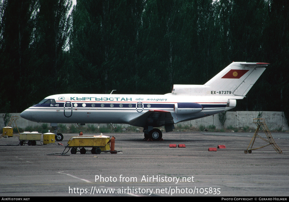 Aircraft Photo of EX-87379 | Yakovlev Yak-40 | Kyrghyzstan Airlines | AirHistory.net #105835