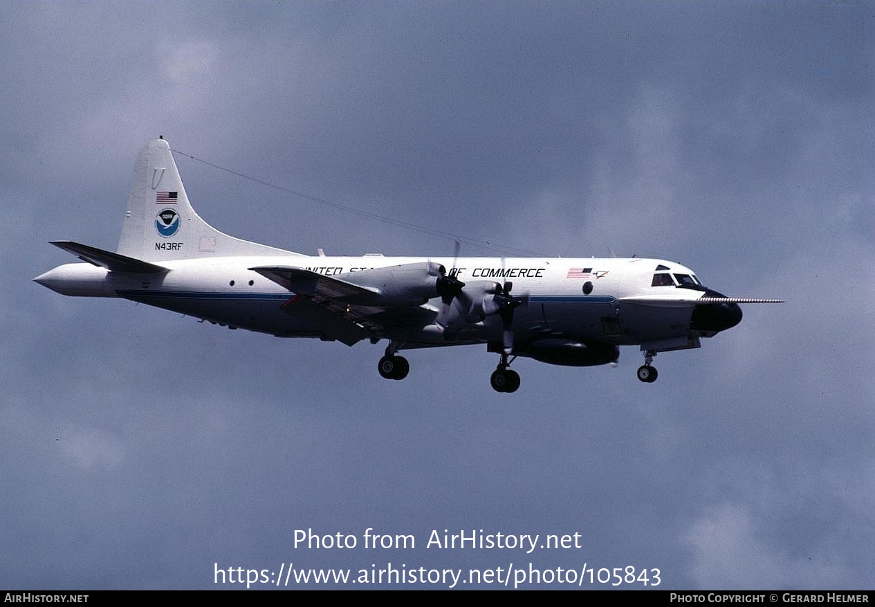 Aircraft Photo of N43RF | Lockheed WP-3D Orion | United States Department of Commerce | AirHistory.net #105843