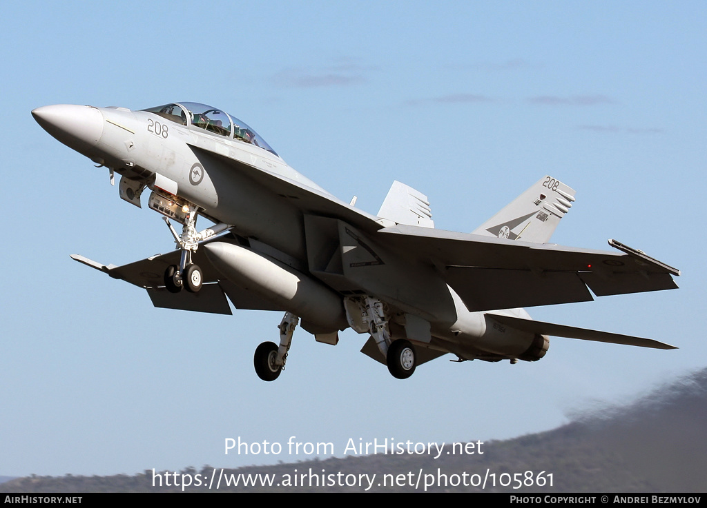 Aircraft Photo of A44-208 / 167964 | Boeing F/A-18F Super Hornet | Australia - Air Force | AirHistory.net #105861