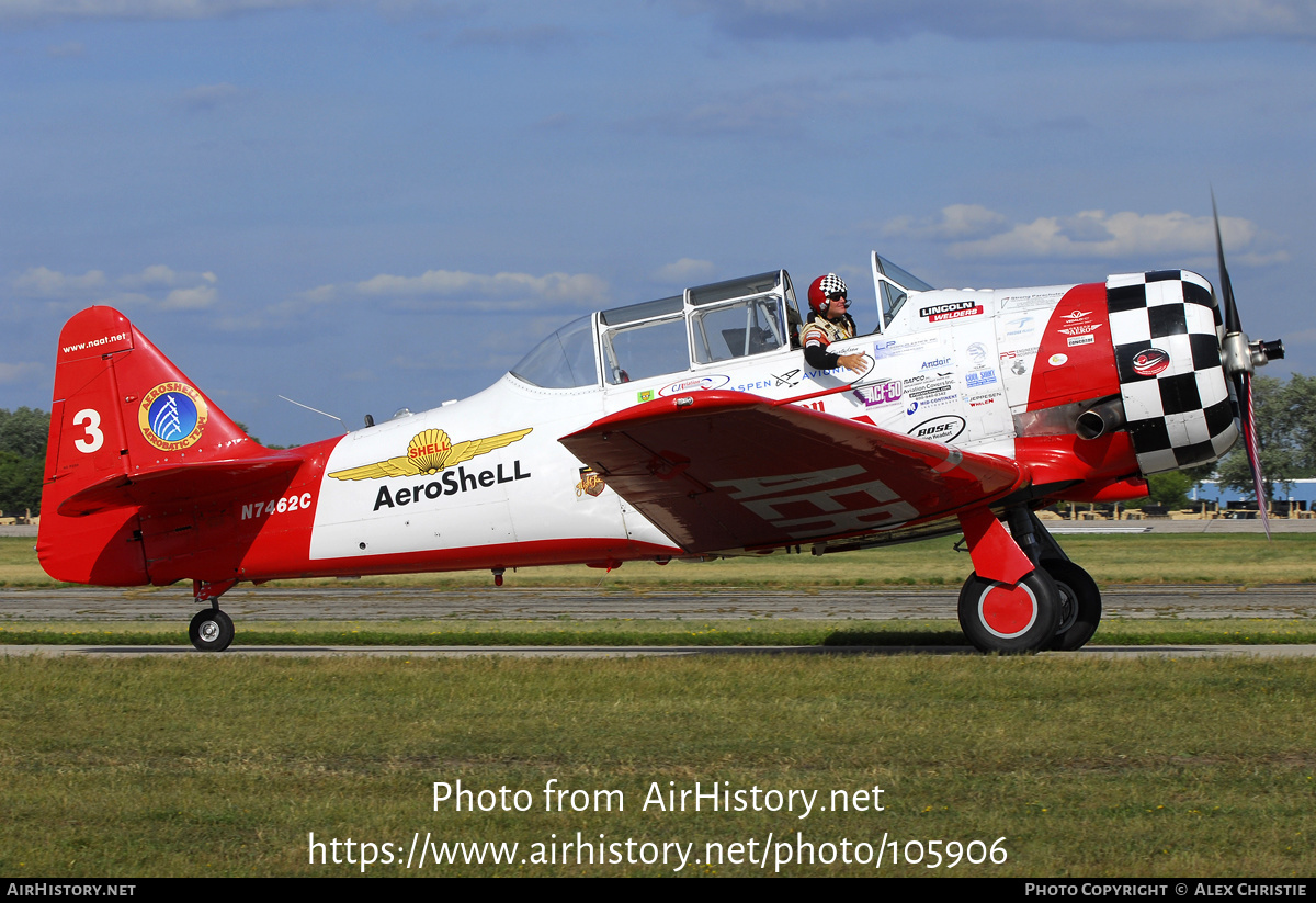 Aircraft Photo of N7462C | North American T-6G Texan | Aeroshell Aerobatic Team | AirHistory.net #105906