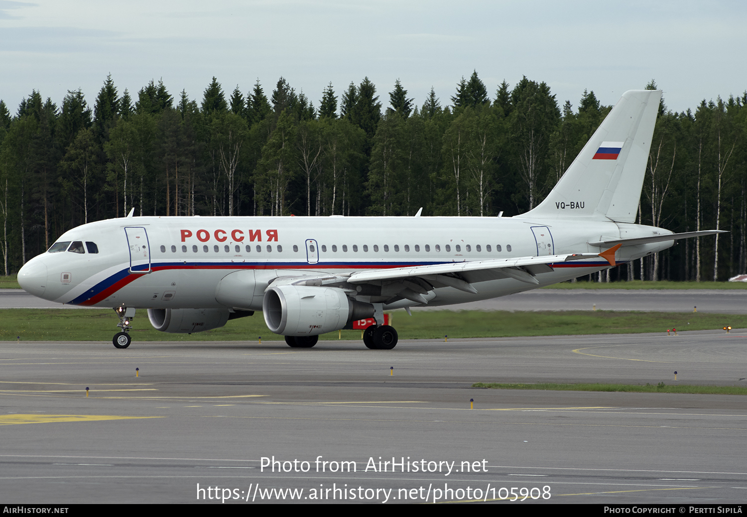 Aircraft Photo of VQ-BAU | Airbus A319-111 | Rossiya - Russian Airlines | AirHistory.net #105908