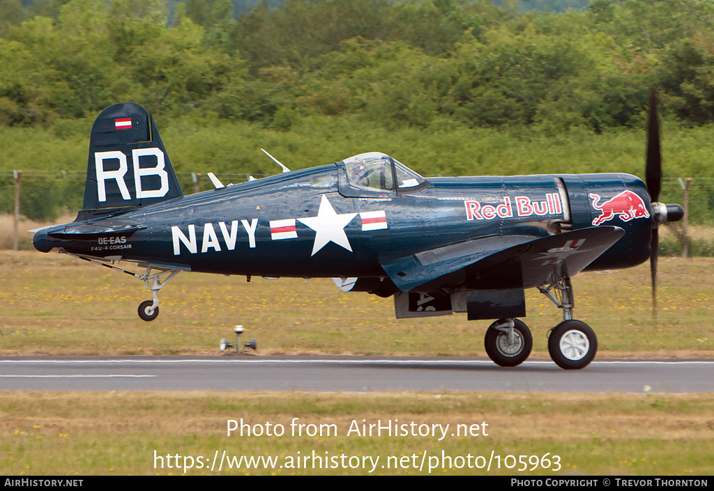 Aircraft Photo of OE-EAS | Vought F4U-4 Corsair | Red Bull | USA - Navy | AirHistory.net #105963