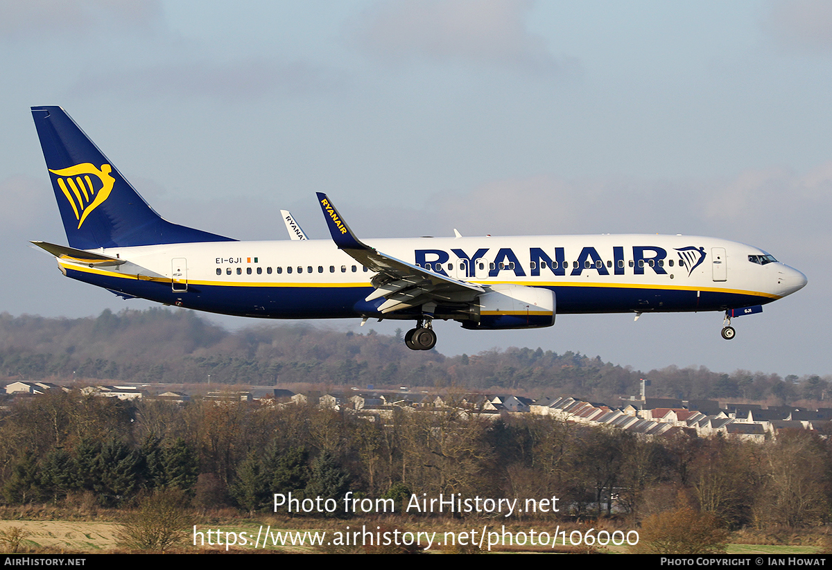 Aircraft Photo of EI-GJI | Boeing 737-800 | Ryanair | AirHistory.net #106000