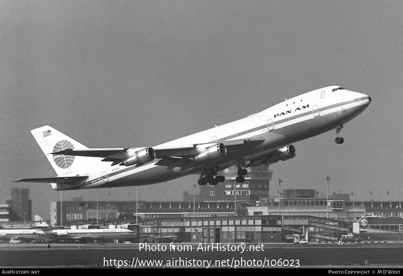 Aircraft Photo of N748PA | Boeing 747-121 | Pan American World Airways - Pan Am | AirHistory.net #106023