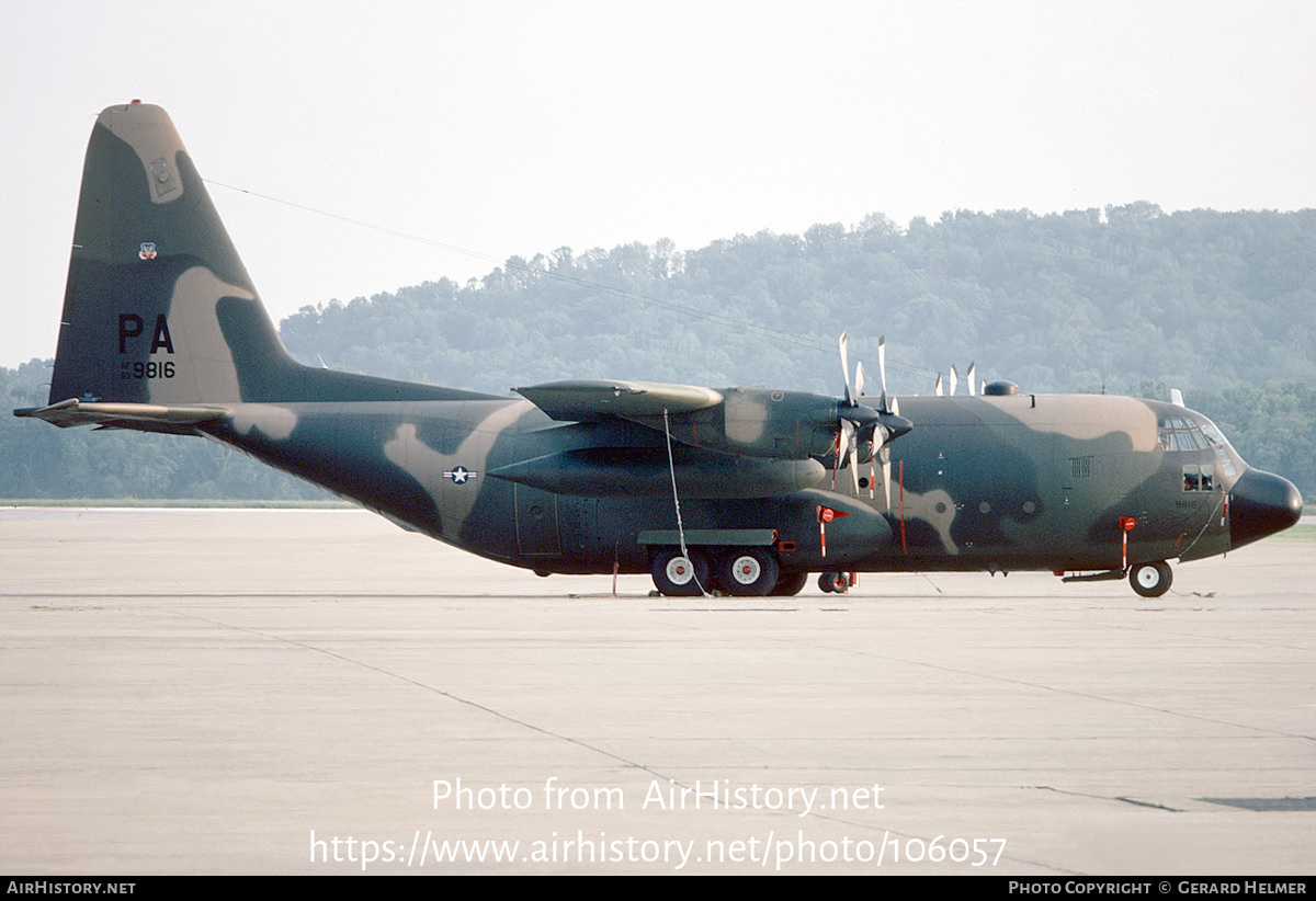 Aircraft Photo of 63-9816 / AF63-9816 | Lockheed C-130E Hercules (L-382) | USA - Air Force | AirHistory.net #106057