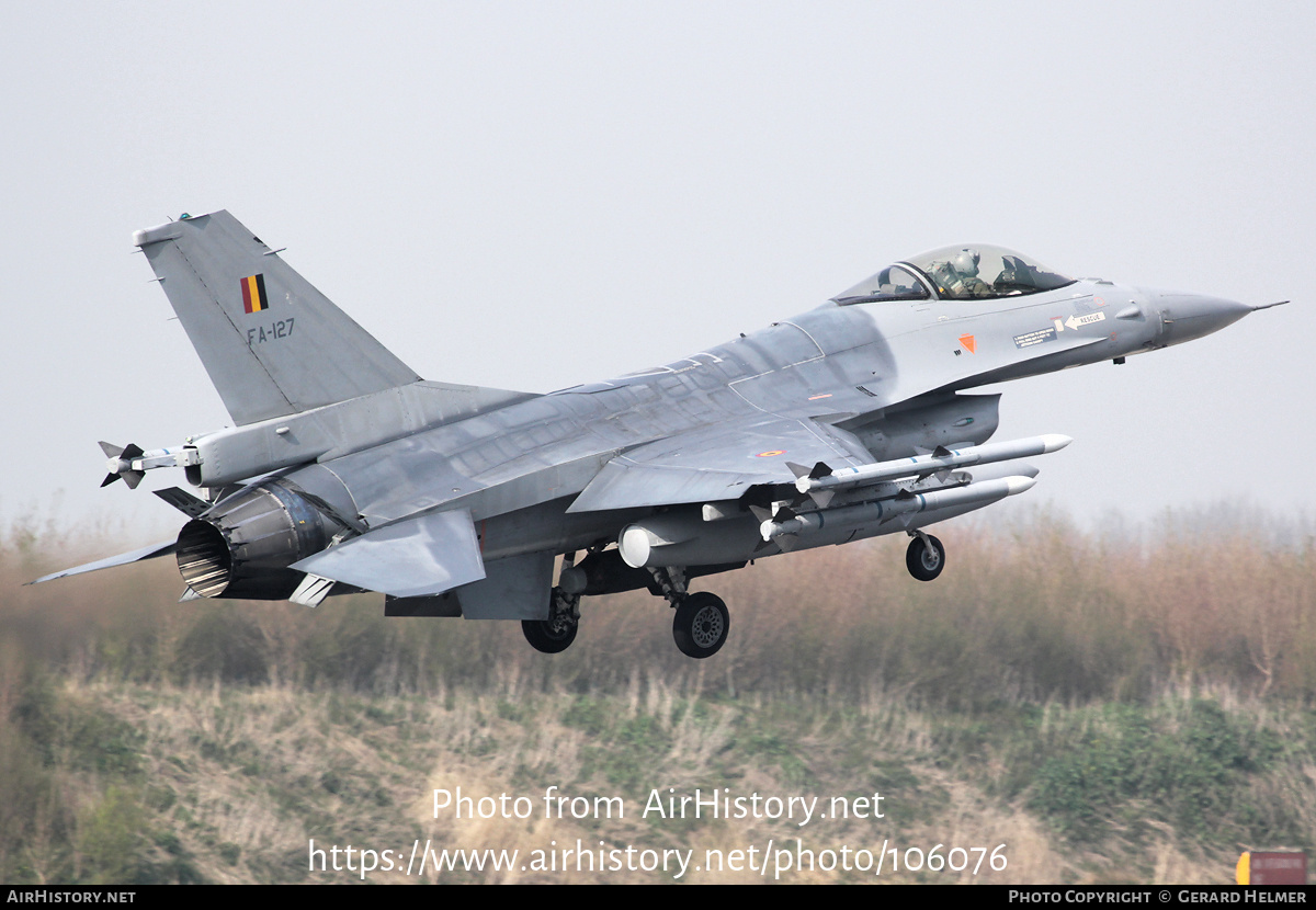 Aircraft Photo of FA-127 | General Dynamics F-16AM Fighting Falcon | Belgium - Air Force | AirHistory.net #106076