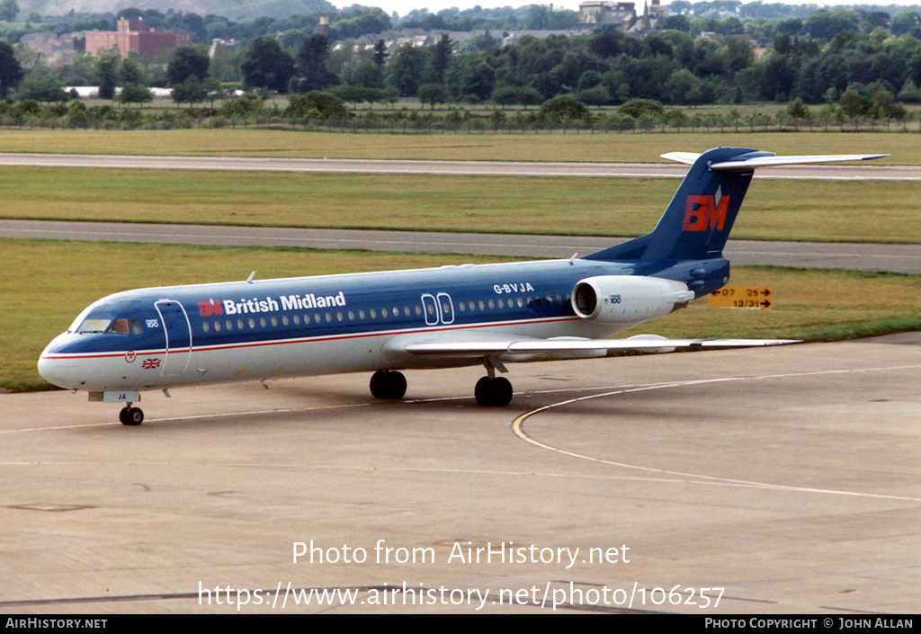 Aircraft Photo of G-BVJA | Fokker 100 (F28-0100) | British Midland Airways - BMA | AirHistory.net #106257