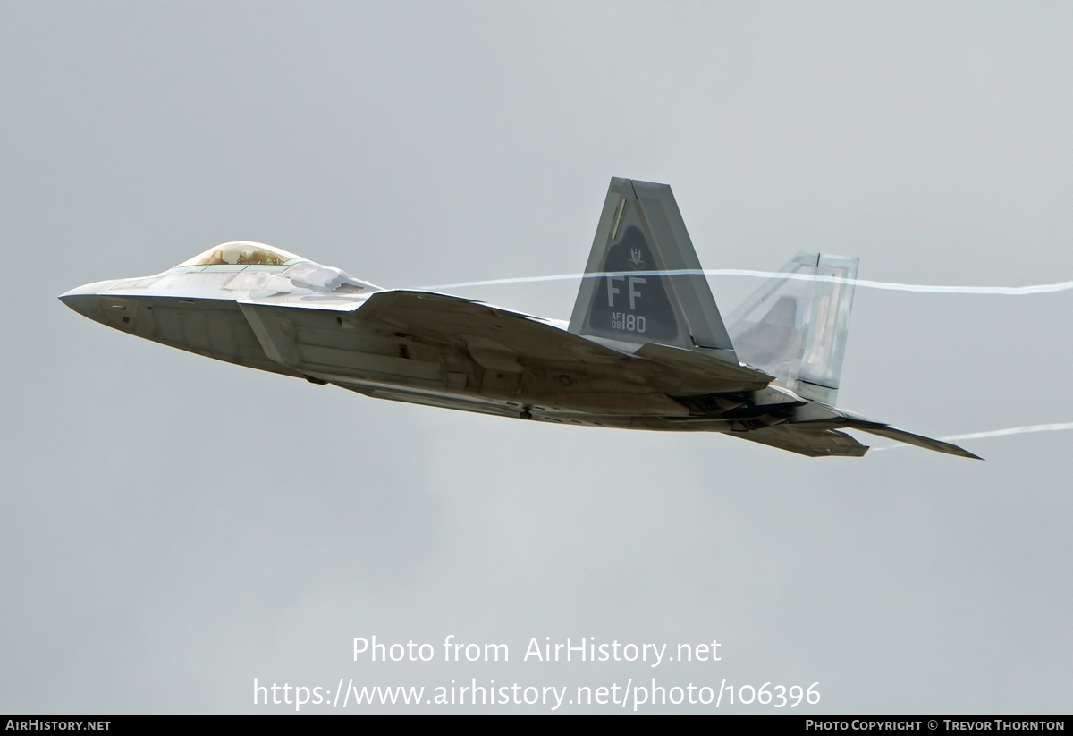 Aircraft Photo of 09-4180 / AF09-180 | Lockheed Martin F-22A Raptor | USA - Air Force | AirHistory.net #106396