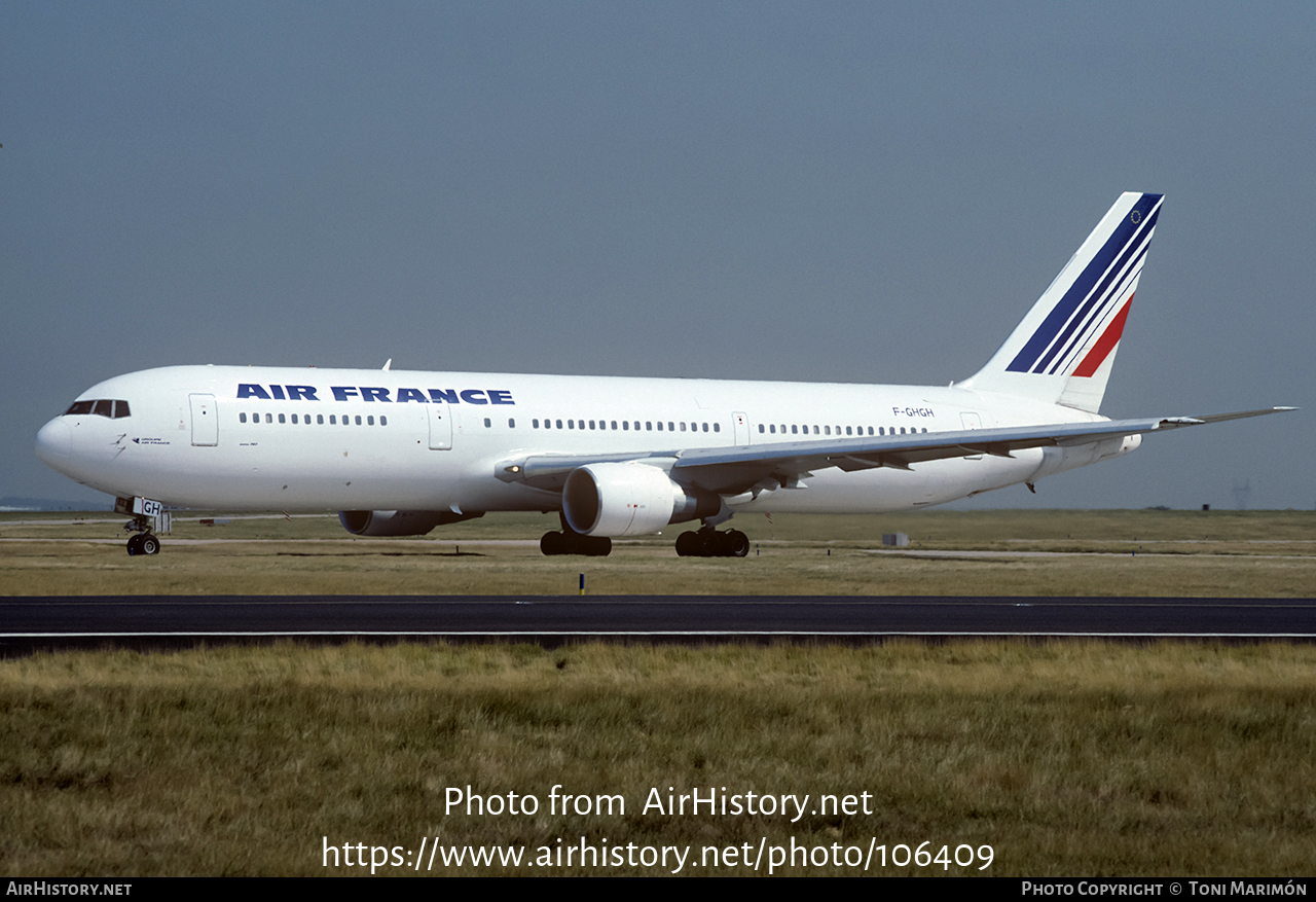 Aircraft Photo of F-GHGH | Boeing 767-375/ER | Air France | AirHistory.net #106409