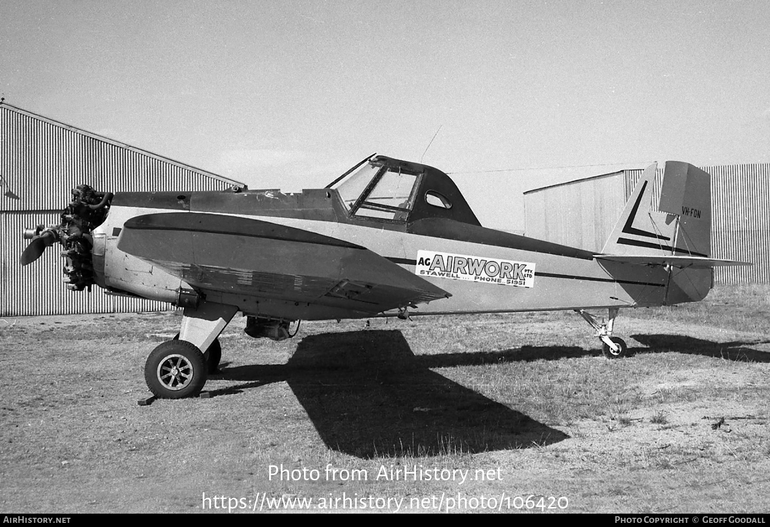 Aircraft Photo of VH-FON | Snow S-2D-600 | A.G. Airwork | AirHistory.net #106420