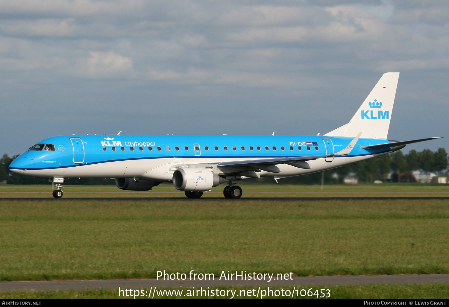 Aircraft Photo of PH-EXE | Embraer 190STD (ERJ-190-100STD) | KLM Cityhopper | AirHistory.net #106453