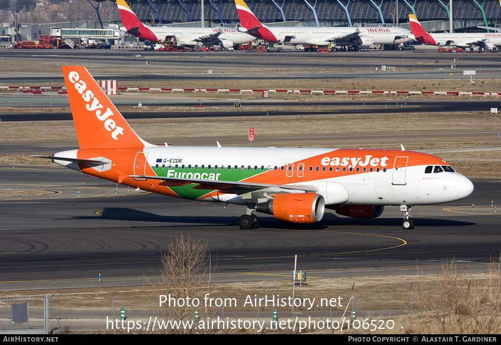 Aircraft Photo of G-EZDR | Airbus A319-111 | EasyJet | AirHistory.net #106520