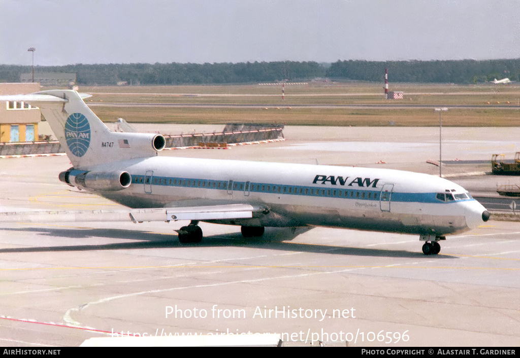 Aircraft Photo of N4747 | Boeing 727-235 | Pan American World Airways - Pan Am | AirHistory.net #106596