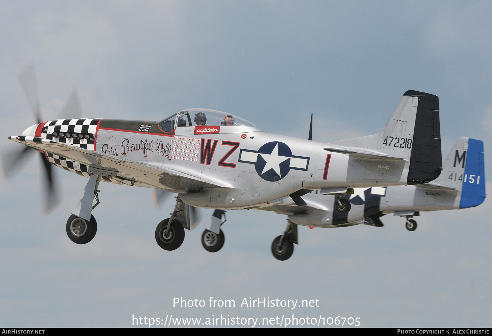 Aircraft Photo of N351BD / NL351BD / 472218 | North American P-51D Mustang | USA - Air Force | AirHistory.net #106705