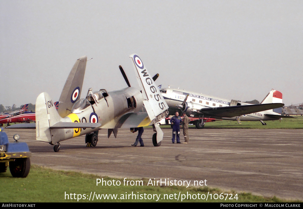 Aircraft Photo of WG655 | Hawker Sea Fury T20S | UK - Navy | AirHistory.net #106724