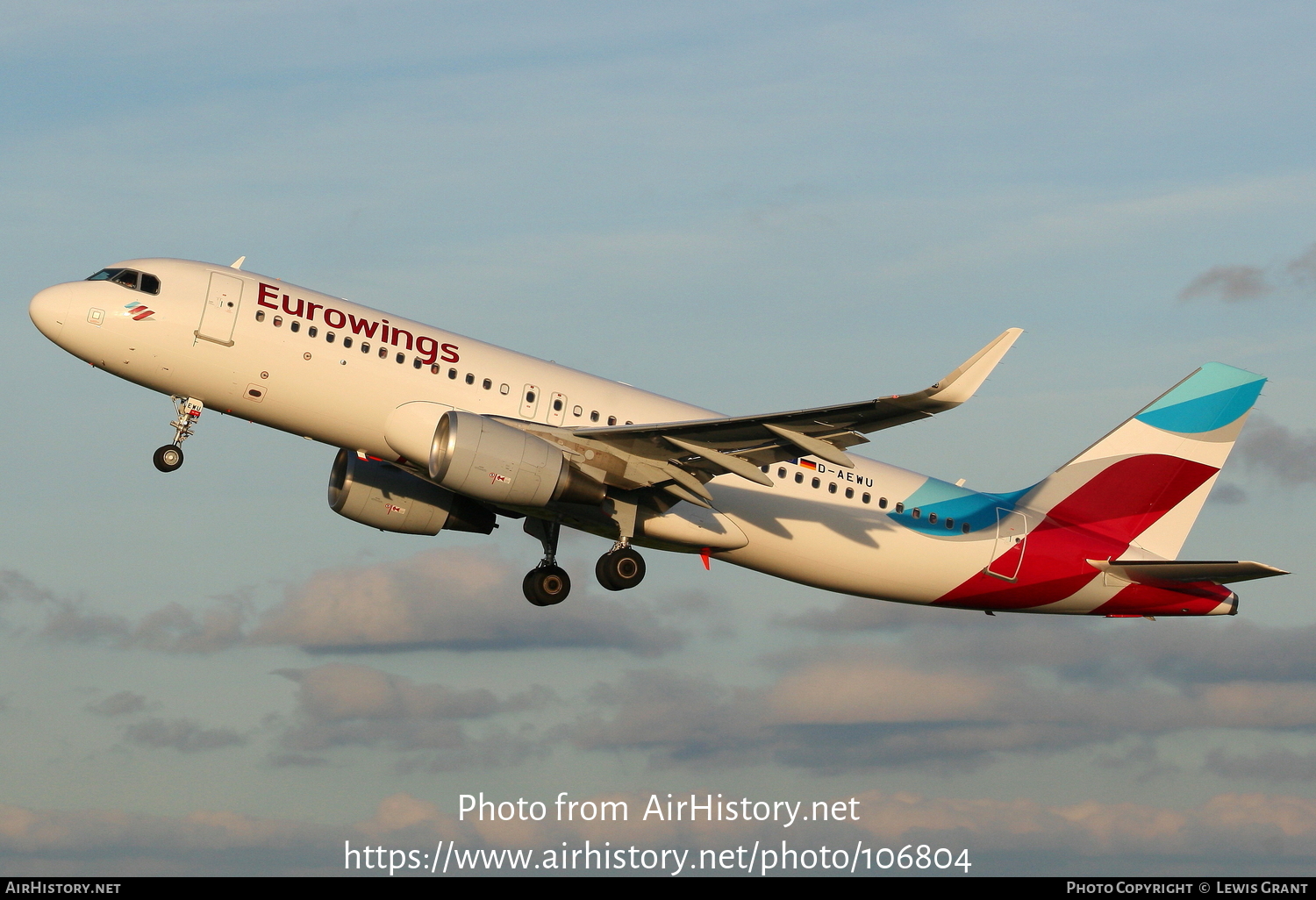 Aircraft Photo of D-AEWU | Airbus A320-214 | Eurowings | AirHistory.net #106804