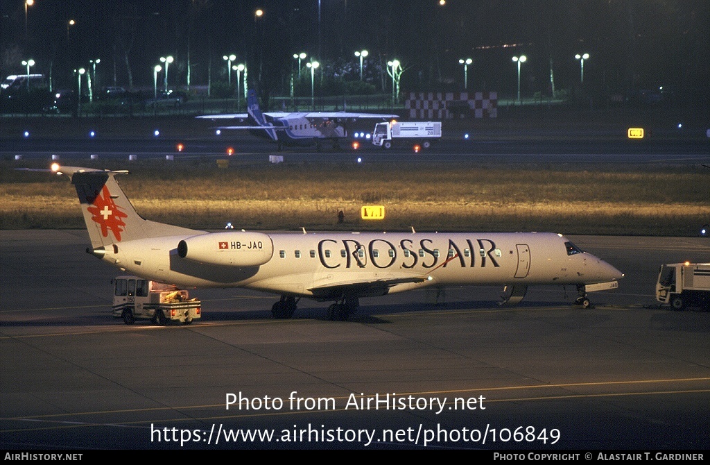 Aircraft Photo of HB-JAQ | Embraer ERJ-145LU (EMB-145LU) | Crossair | AirHistory.net #106849