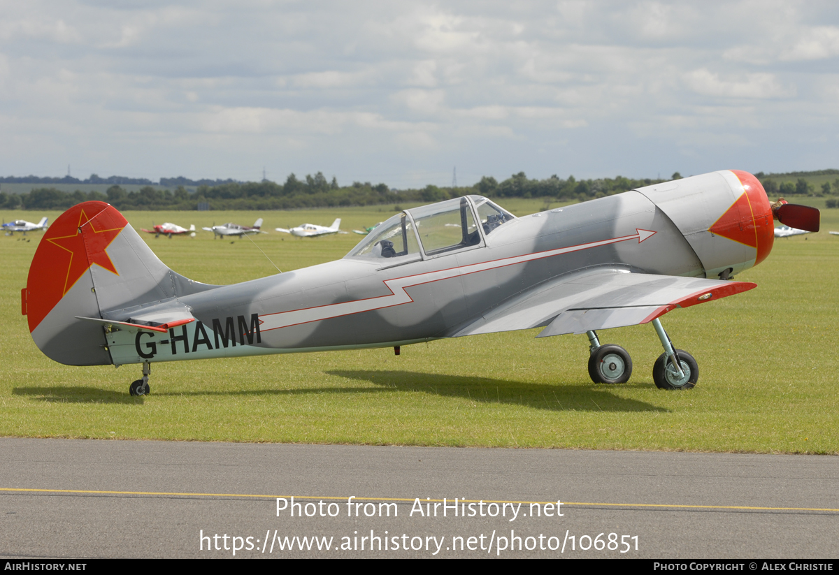 Aircraft Photo of G-HAMM | Yakovlev Yak-50 | Russia - Army | AirHistory.net #106851