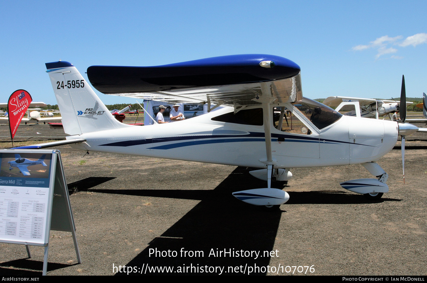 Aircraft Photo of 24-5955 | Tecnam P-92 Eaglet | AirHistory.net #107076