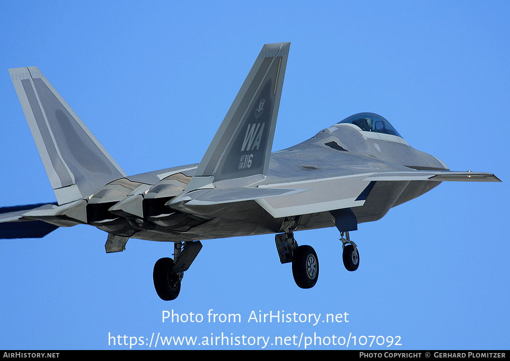 Aircraft Photo of 06-4116 / AF06-116 | Lockheed Martin F-22A Raptor | USA - Air Force | AirHistory.net #107092