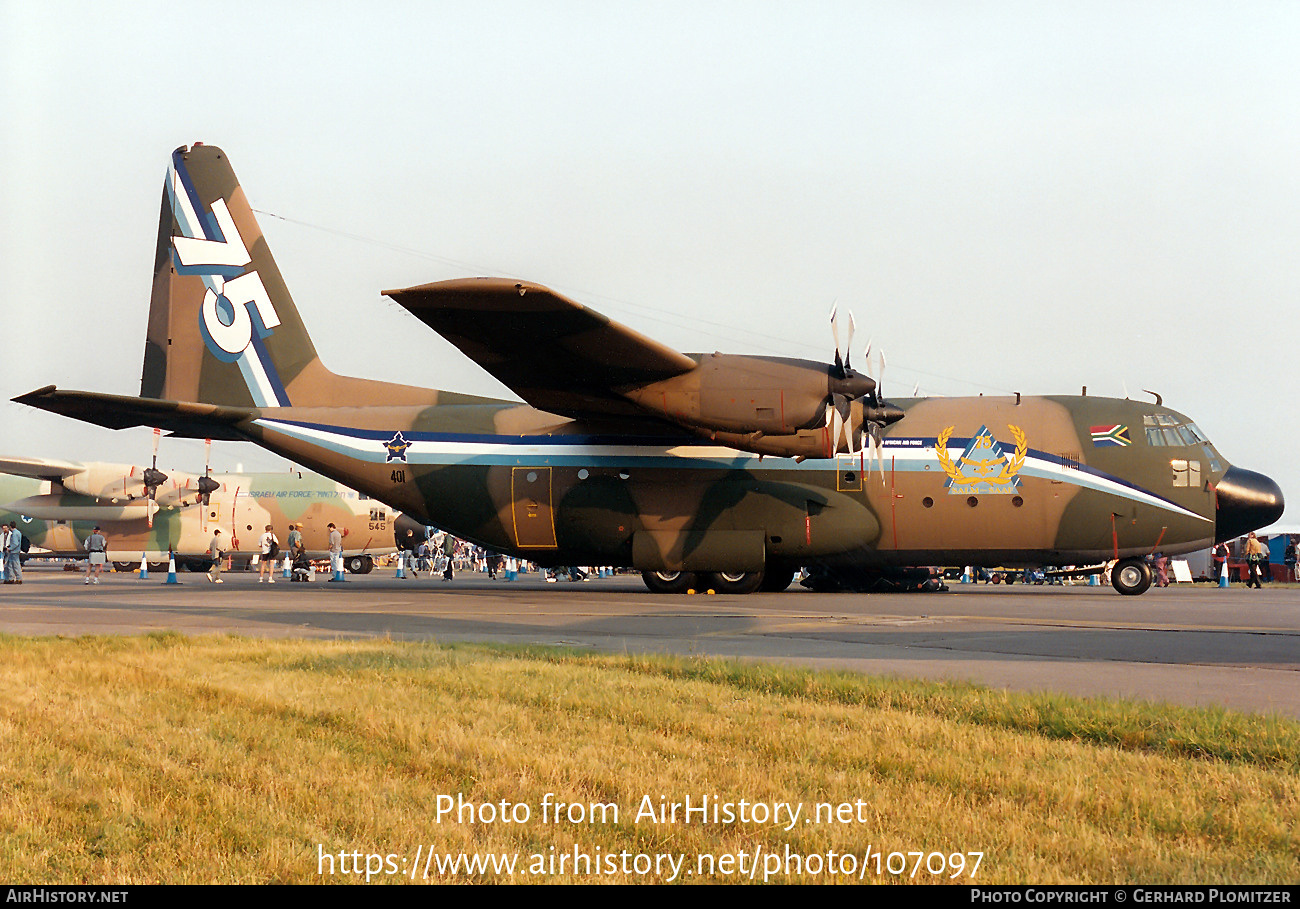 Aircraft Photo of 401 | Lockheed C-130BZ Hercules (L-282) | South Africa - Air Force | AirHistory.net #107097