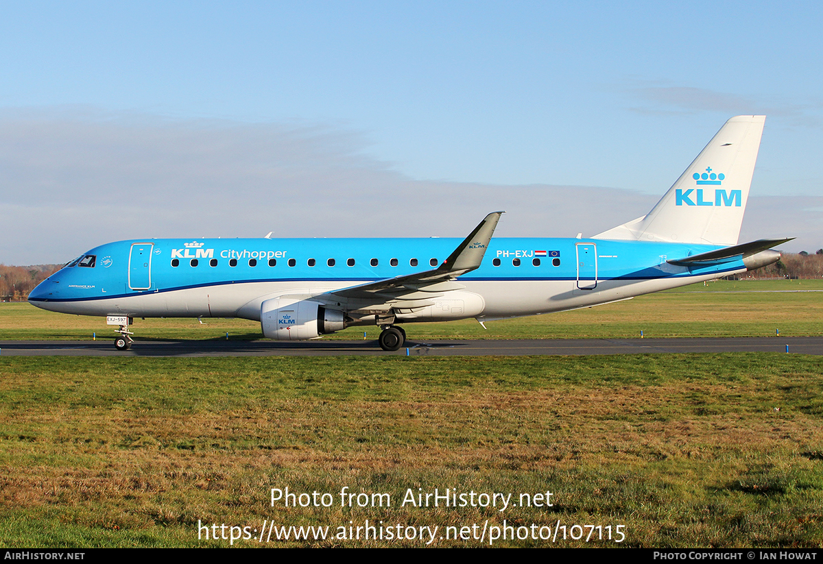 Aircraft Photo of PH-EXJ | Embraer 175STD (ERJ-170-200STD) | KLM Cityhopper | AirHistory.net #107115