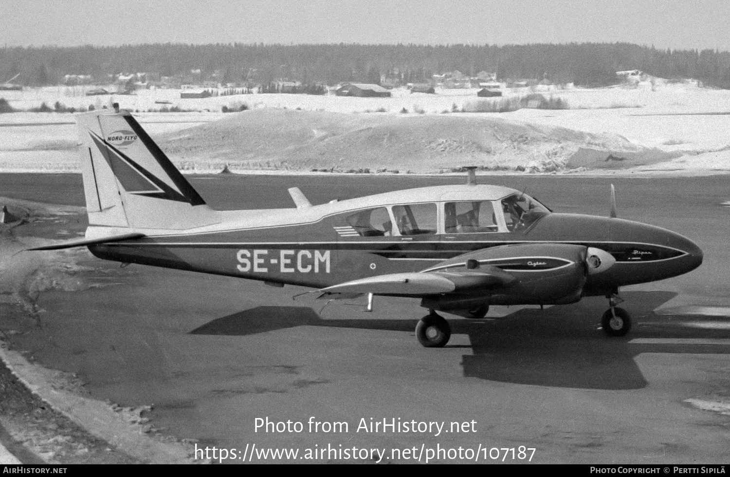 Aircraft Photo of SE-ECM | Piper PA-23-250 Aztec B | Nord-Flyg | AirHistory.net #107187