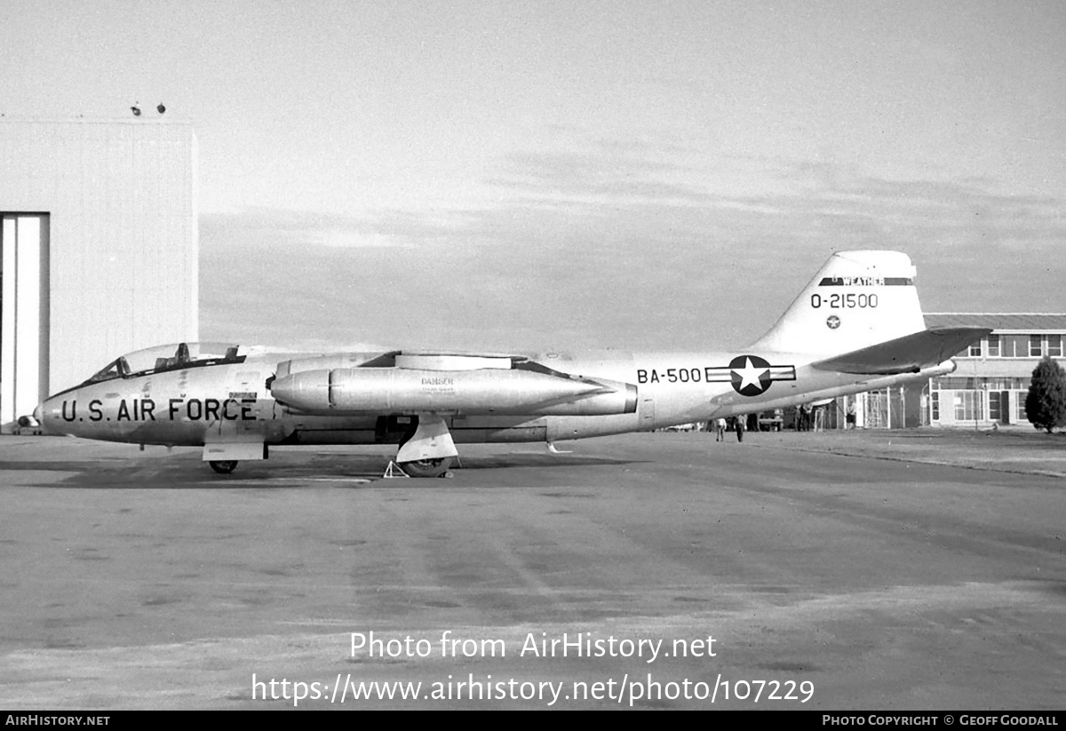 Aircraft Photo of 52-1500 / 0-21500 | Martin B-57B Canberra | USA - Air Force | AirHistory.net #107229