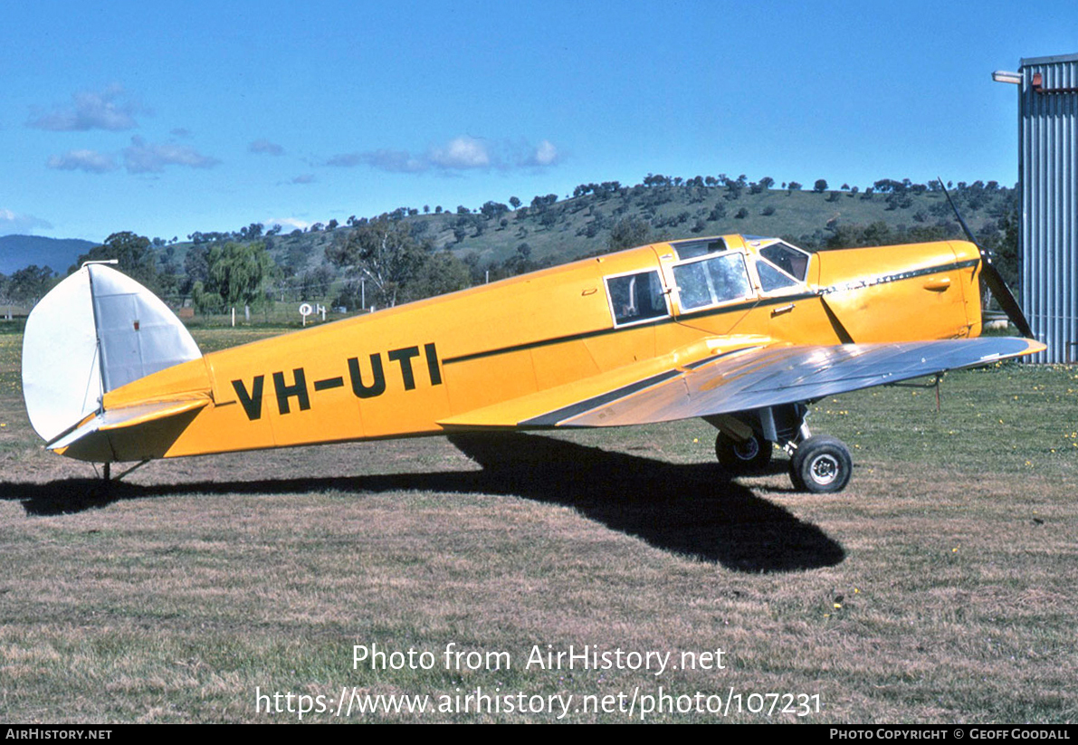 Aircraft Photo of VH-UTI | British Klemm BK.1 Eagle 2 | AirHistory.net #107231