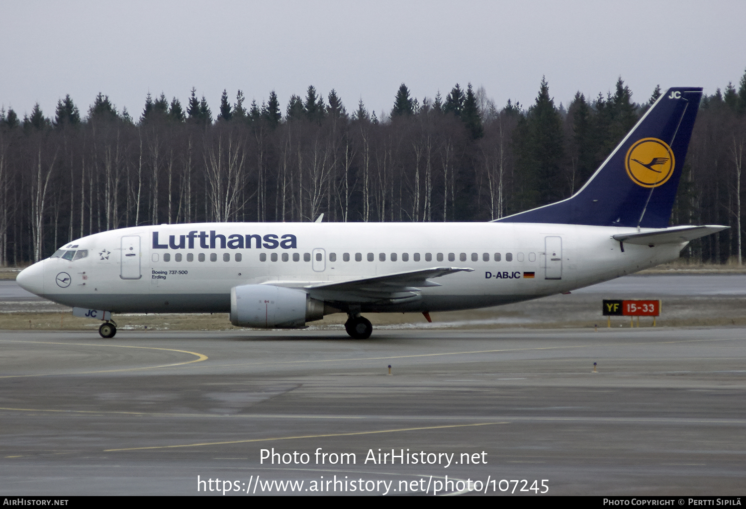 Aircraft Photo of D-ABJC | Boeing 737-530 | Lufthansa | AirHistory.net #107245