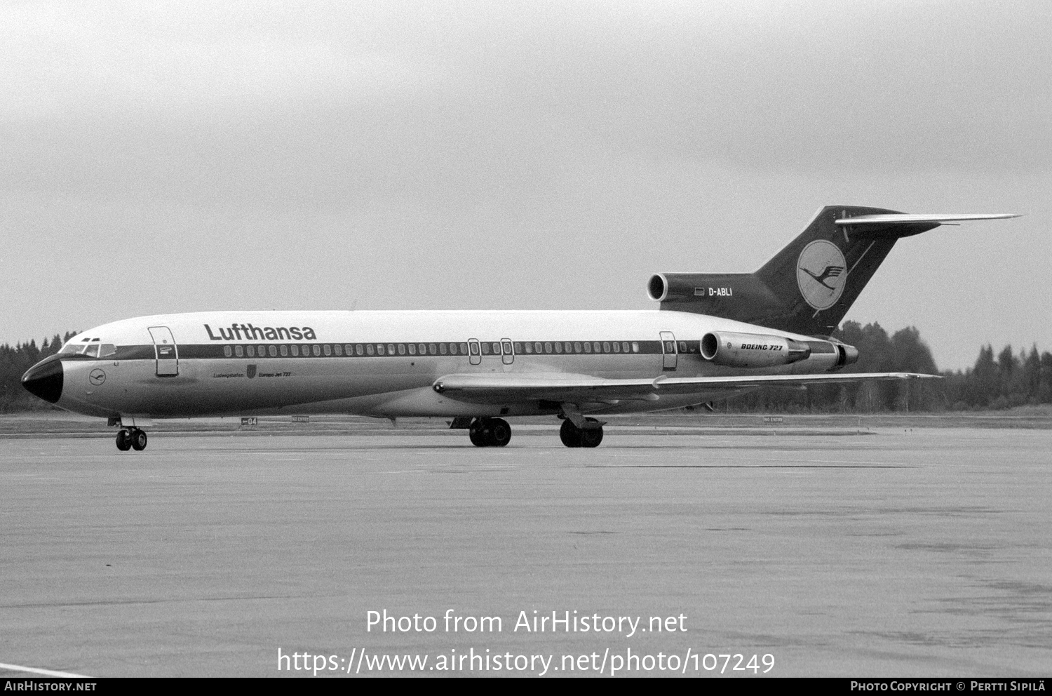 Aircraft Photo of D-ABLI | Boeing 727-230/Adv | Lufthansa | AirHistory.net #107249