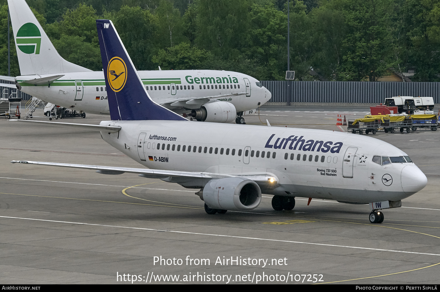 Aircraft Photo of D-ABIW | Boeing 737-530 | Lufthansa | AirHistory.net #107252