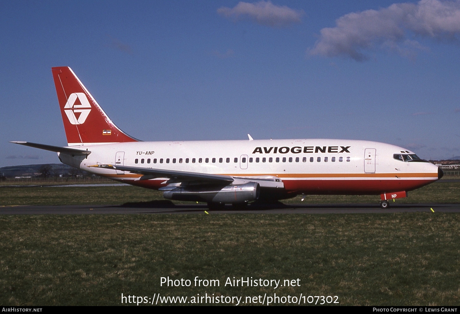 Aircraft Photo of YU-ANP | Boeing 737-2K3/Adv | Aviogenex | AirHistory.net #107302