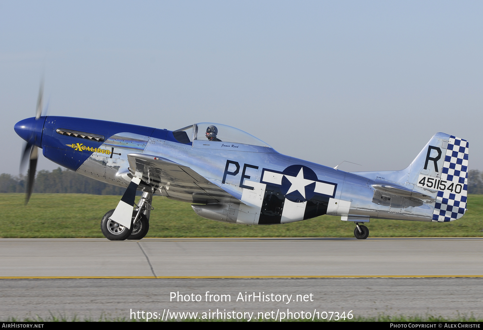 Aircraft Photo of N151W / 4511540 | North American P-51D Mustang | USA - Air Force | AirHistory.net #107346