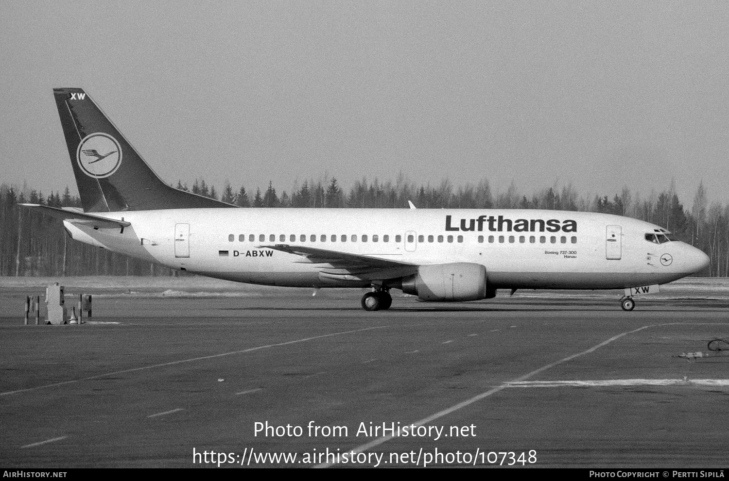 Aircraft Photo of D-ABXW | Boeing 737-330 | Lufthansa | AirHistory.net #107348