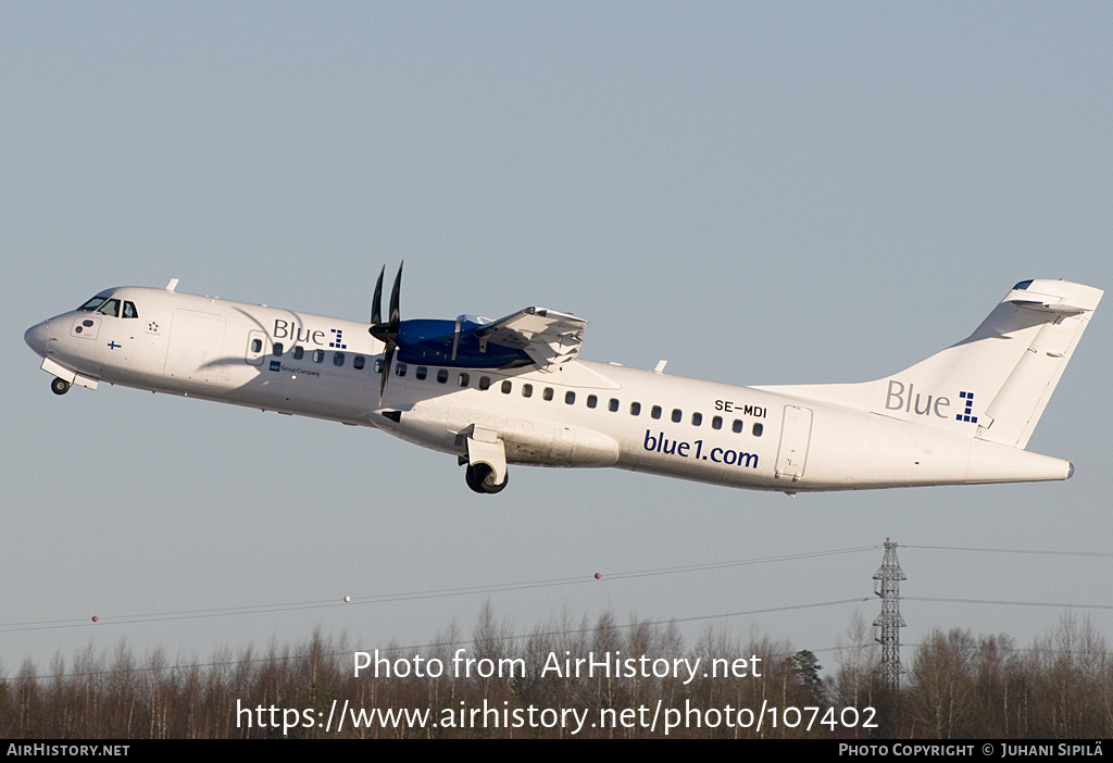 Aircraft Photo of SE-MDI | ATR ATR-72-500 (ATR-72-212A) | Blue1 | AirHistory.net #107402