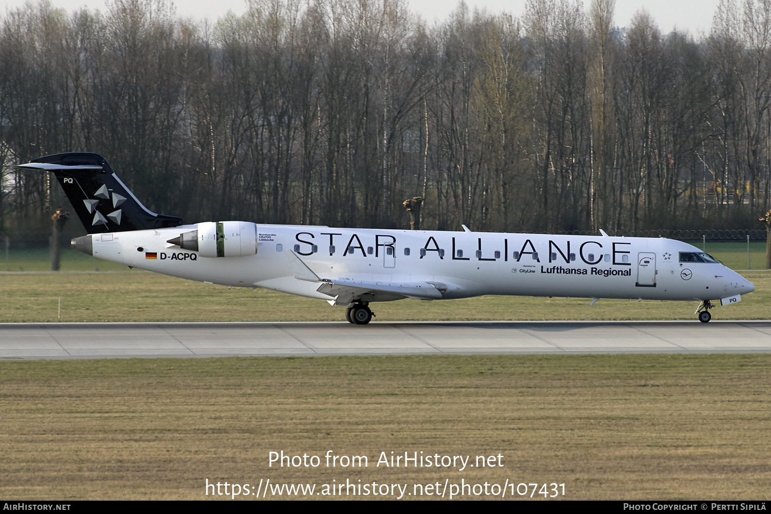 Aircraft Photo of D-ACPQ | Bombardier CRJ-701ER (CL-600-2C10) | Lufthansa | AirHistory.net #107431