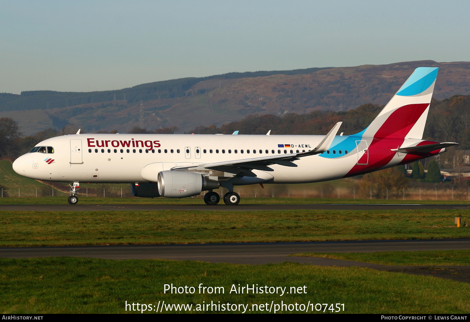 Aircraft Photo of D-AEWL | Airbus A320-214 | Eurowings | AirHistory.net #107451