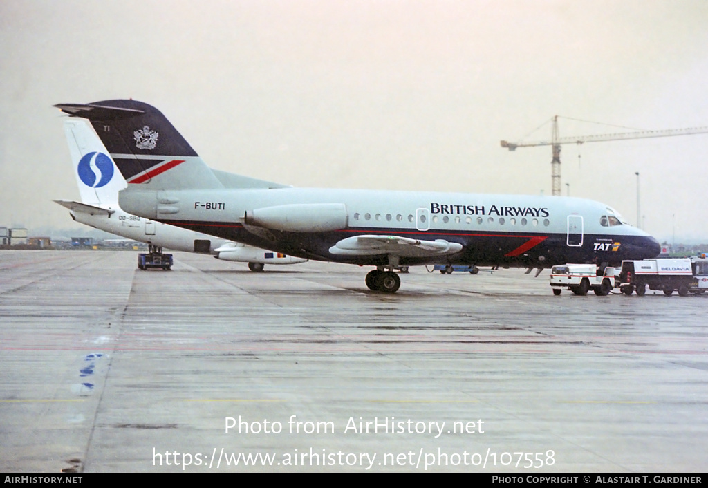 Aircraft Photo of F-BUTI | Fokker F28-1000 Fellowship | British Airways | AirHistory.net #107558