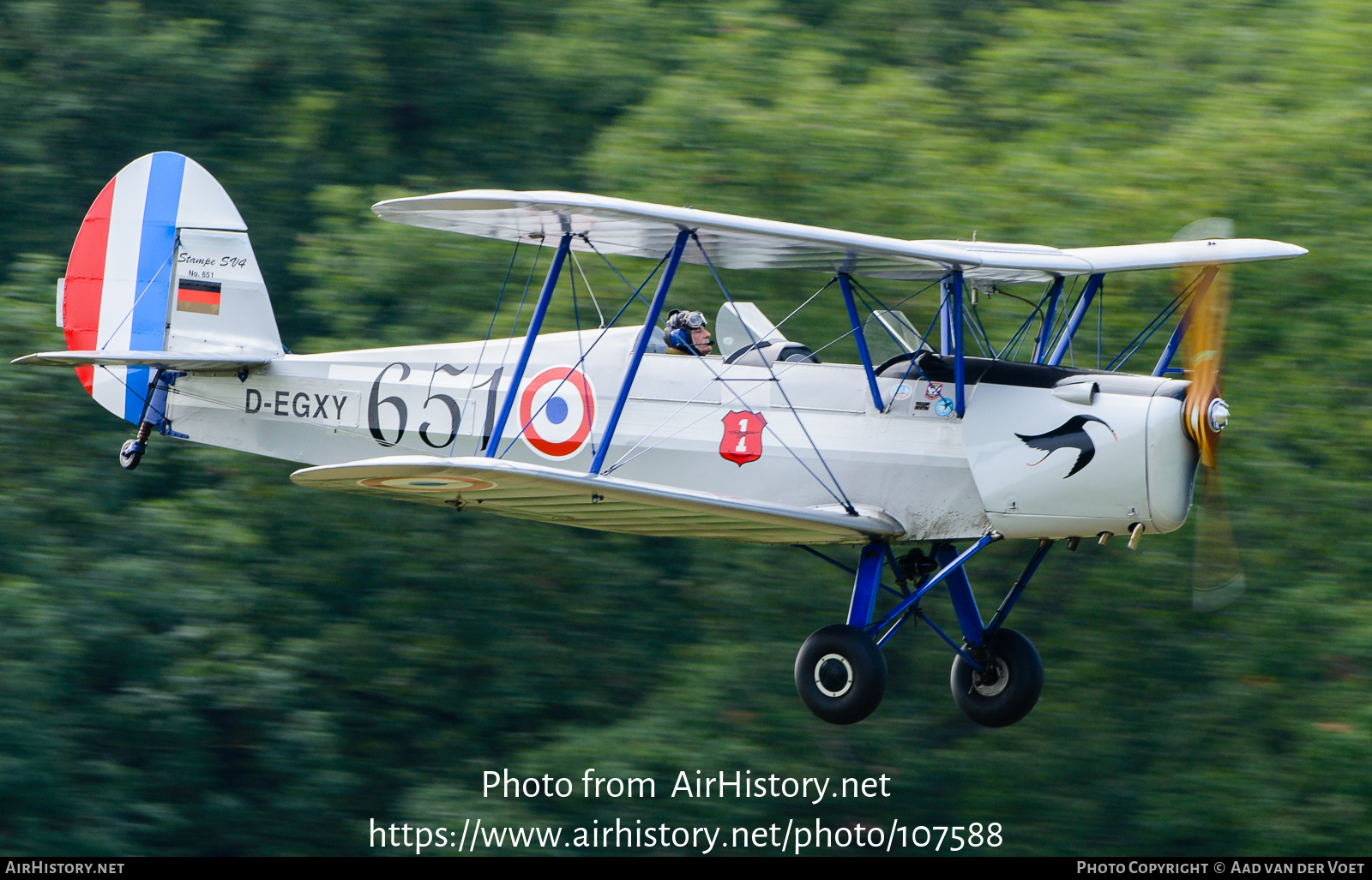 Aircraft Photo of D-EGXY / 651 | Stampe-Vertongen SV-4A | France - Air Force | AirHistory.net #107588