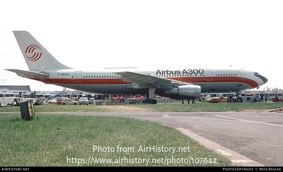 Aircraft Photo of F-WUAD | Airbus A300B2-103 | Airbus Industrie | AirHistory.net #107642