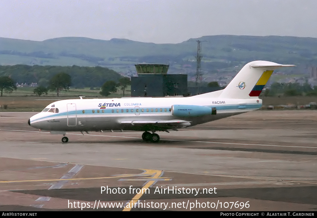 Aircraft Photo of FAC1141 | Fokker F28-3000C Fellowship | Colombia - Satena | AirHistory.net #107696