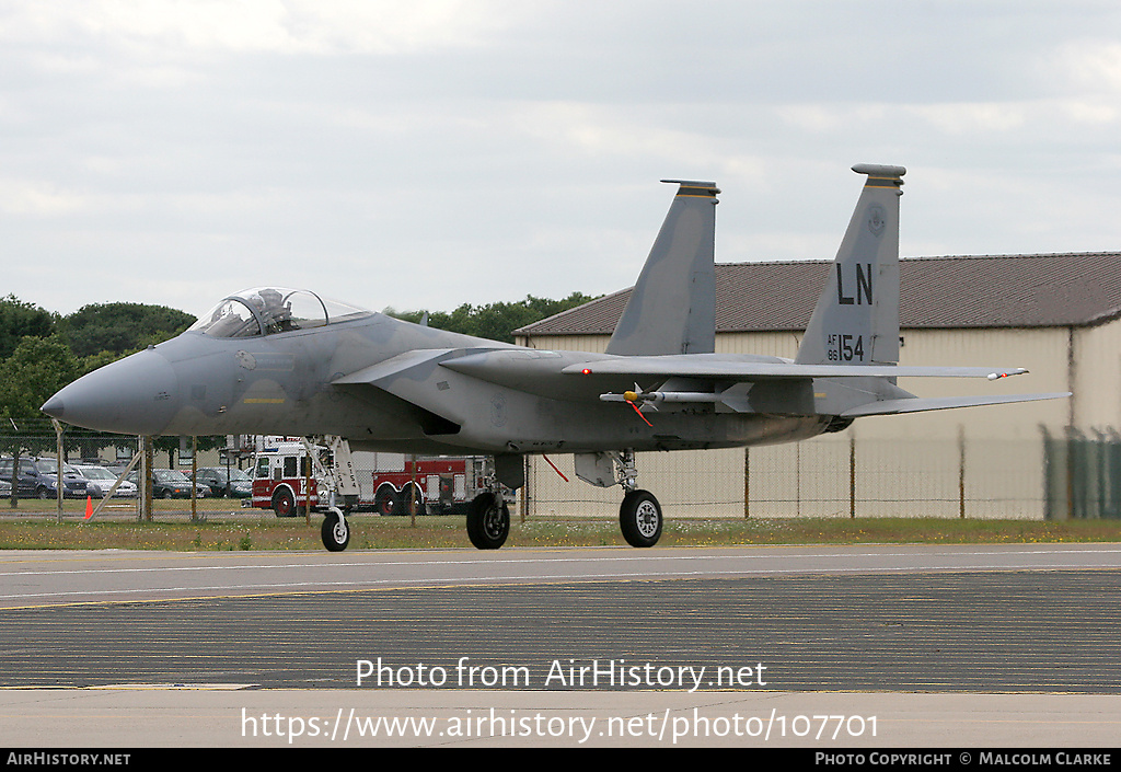 Aircraft Photo of 86-0154 / AF86-154 | McDonnell Douglas F-15C Eagle | USA - Air Force | AirHistory.net #107701