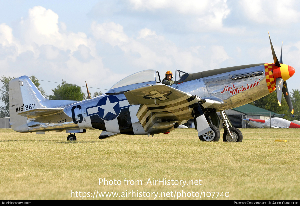 Aircraft Photo of N51KB / 415267 | North American P-51D Mustang | USA - Air Force | AirHistory.net #107740