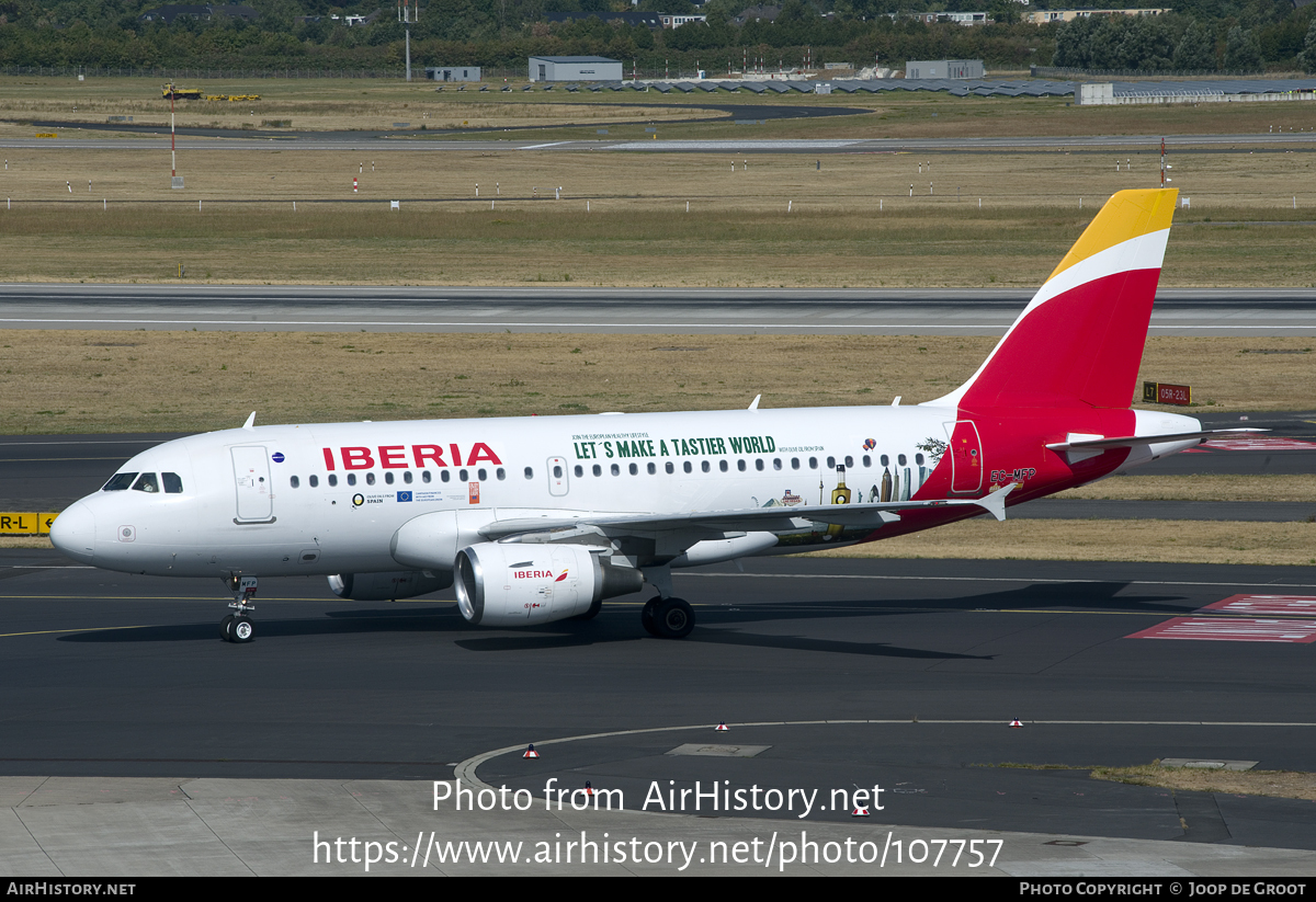 Aircraft Photo of EC-MFP | Airbus A319-111 | Iberia | AirHistory.net #107757