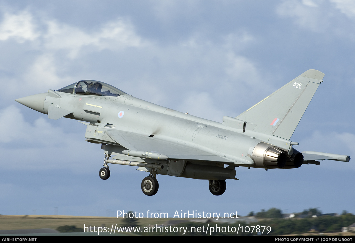 Aircraft Photo of ZK426 | Eurofighter EF-2000 Typhoon FGR4 | UK - Air Force | AirHistory.net #107879