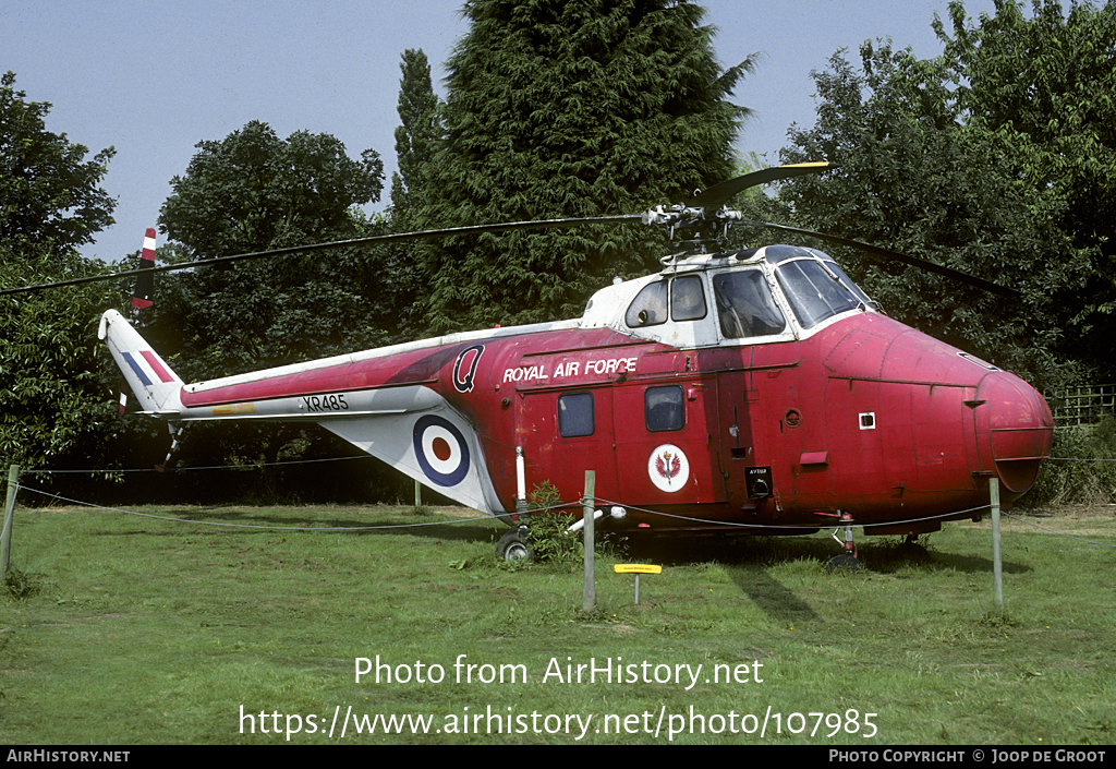 Aircraft Photo of XR485 | Westland WS-55-3 Whirlwind HAR10 | UK - Air Force | AirHistory.net #107985