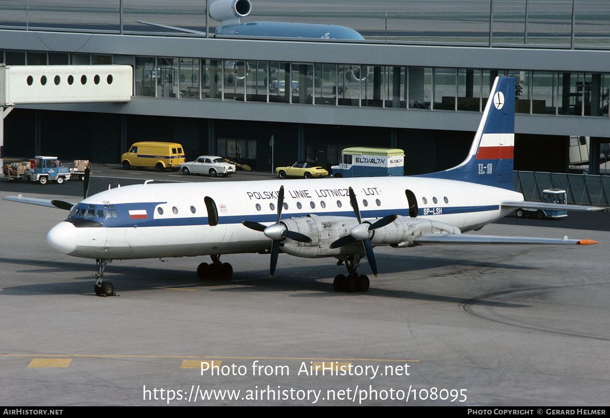 Aircraft Photo of SP-LSH | Ilyushin Il-18V | LOT Polish Airlines - Polskie Linie Lotnicze | AirHistory.net #108095